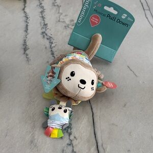 Infantino Go Gaga! Musical Pull Down Monkey NWT